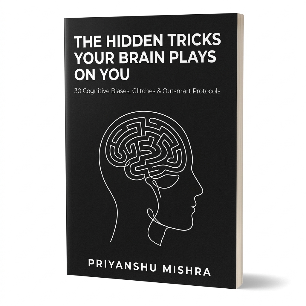 The Hidden Tricks Your Brain Plays on You 3D Book Cover